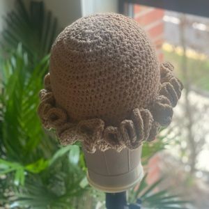 Ruffled Crochet Hat
